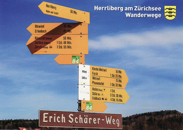 2015 Postkarte - Wanderwege Herrliberg
