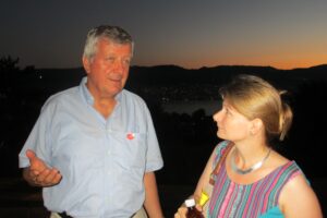 Walter Wittmer mit Rednerin Philippa Schmidt vom Küsnachter - 1. August 2013