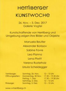Flyer - Herrliberger Kunstwoche 2017